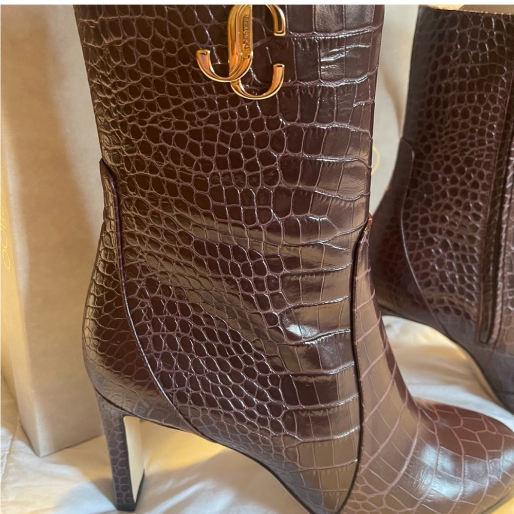 Jimmy Choo Ankle Boot 85/40 BORDEAUX BNIB